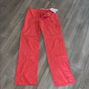 Coral Linen pants